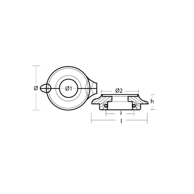 Tecnoseal Volvo Penta 130S Saildrive Anode-2