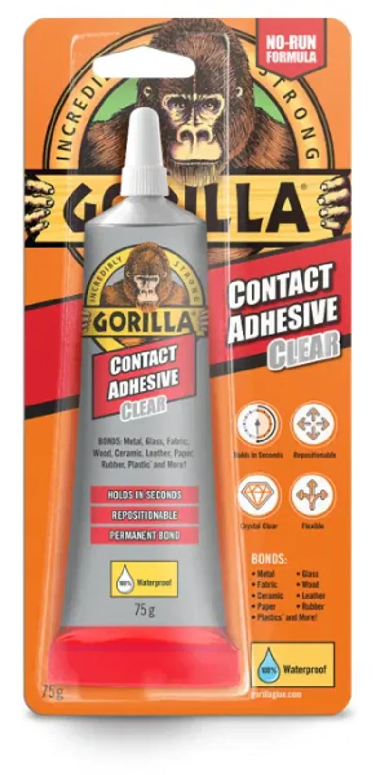 Gorilla Contact Adhesive Clear 75g