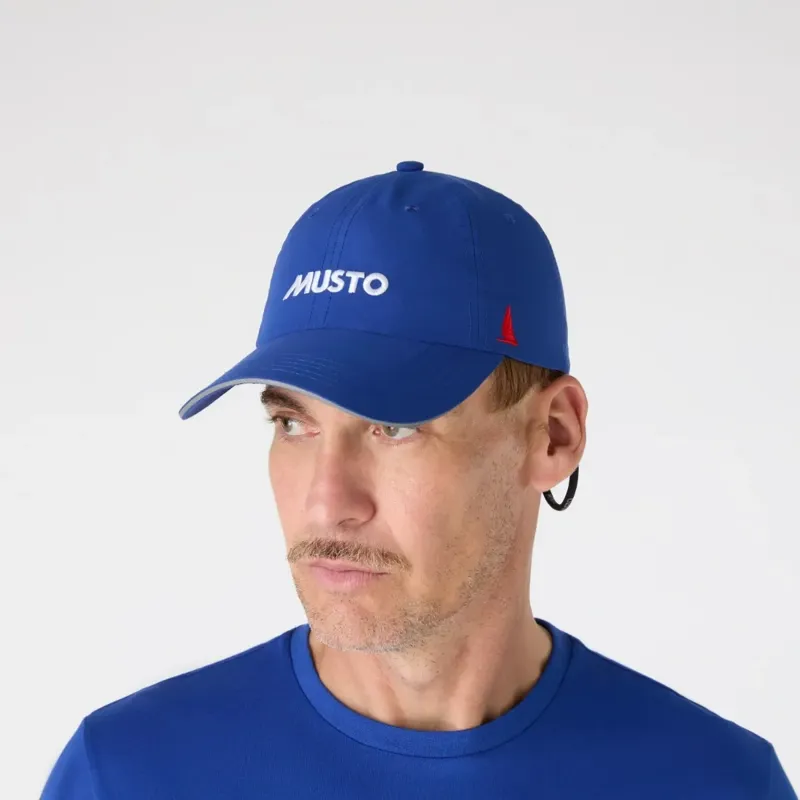 Musto Essential Fast Drying Crew Cap in Blue-3
