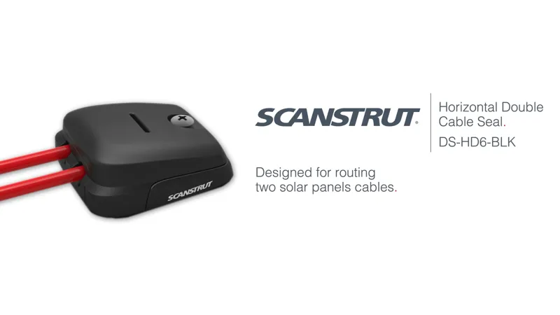 Scanstrut DS-HD6-BLK Horizontal Double Cable Seal in Black-5