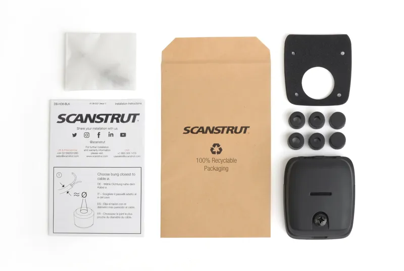 Scanstrut DS-HD6-BLK Horizontal Double Cable Seal in Black-4