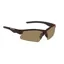 Snowbee Classic Wrap Around Open Frame Sunglasses in Brown/Amber