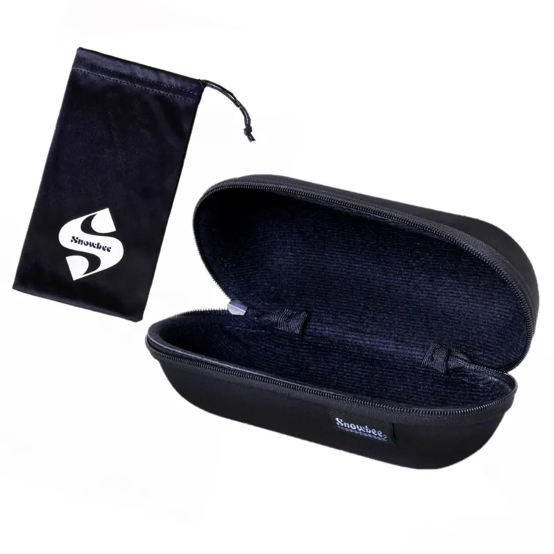 Snowbee Spectre Wrap Polarising Sunglasses in Black/Grey/Blue Mirror-1