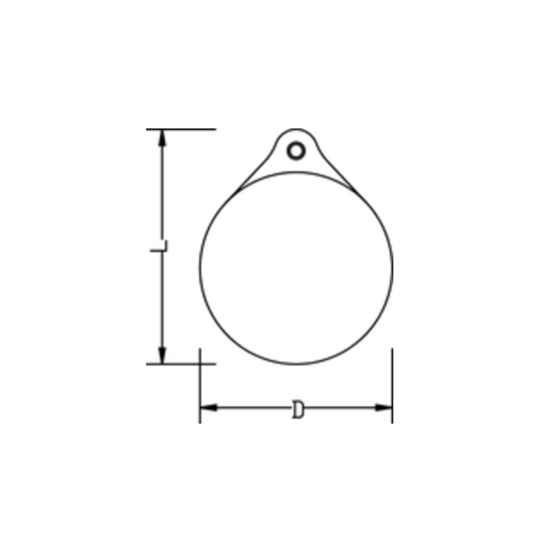 Anchor Ball Heavy Duty Fenders / Floats 56 x 67 in Navy-1