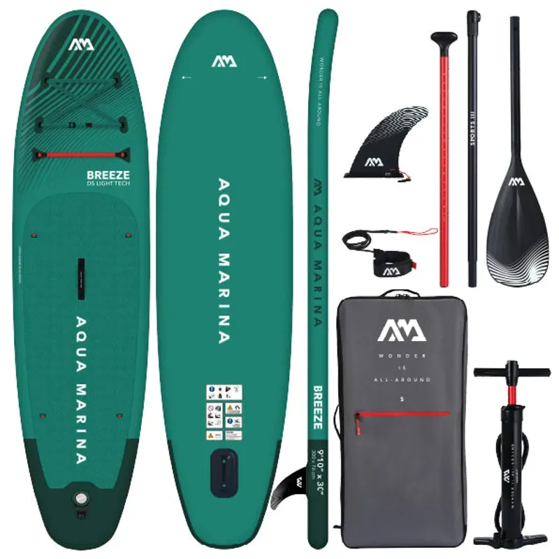 Aqua Marina Breeze All Around iSUP 9'10 Stand Up Paddle Board Package-1