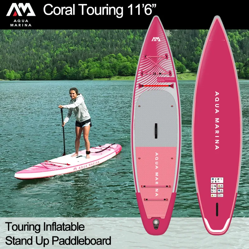 Aqua Marina Coral Touring iSUP 11'6 in Pink-2