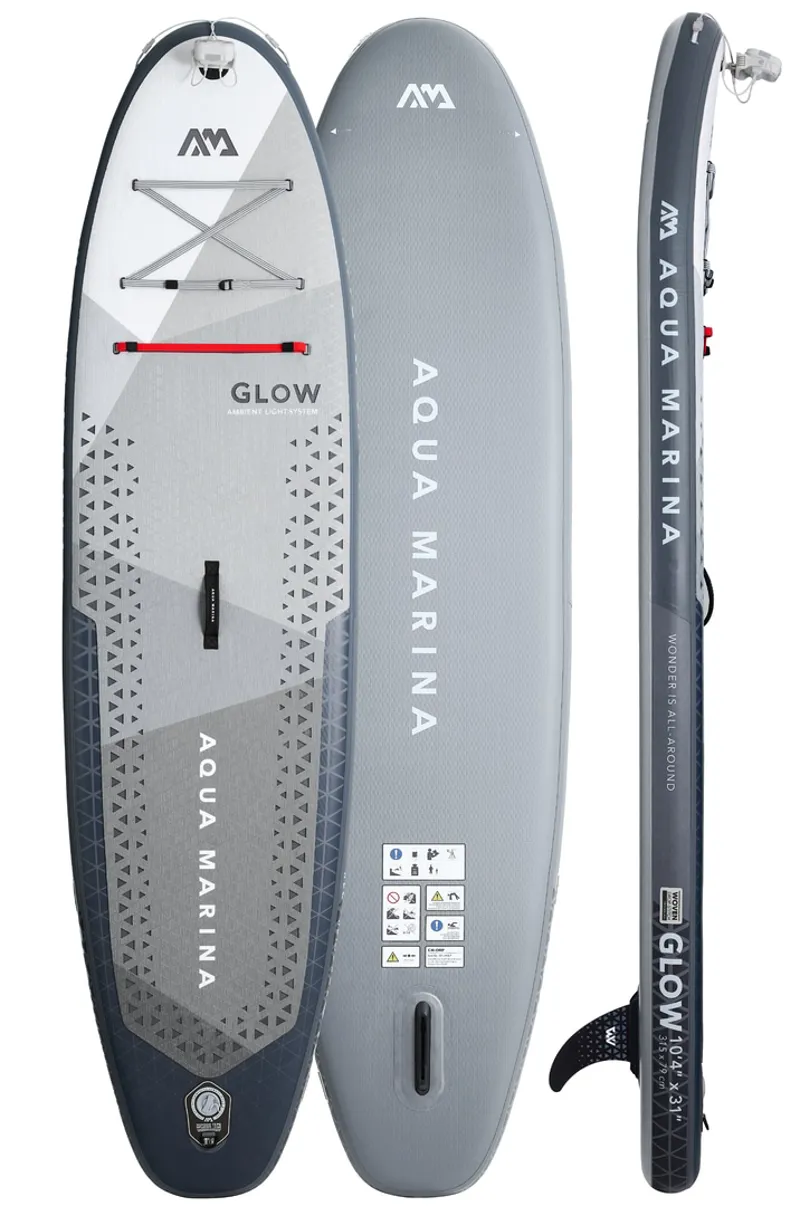 Aqua Marina Glow All Around SUP with Ambient Light System 10'4 in Glow
