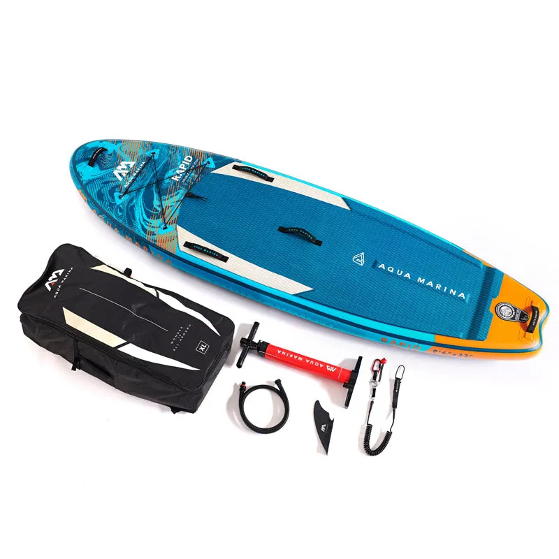 Aqua Marina Rapid White Water iSUP 9'6 Stand Up Paddle Board Package-6