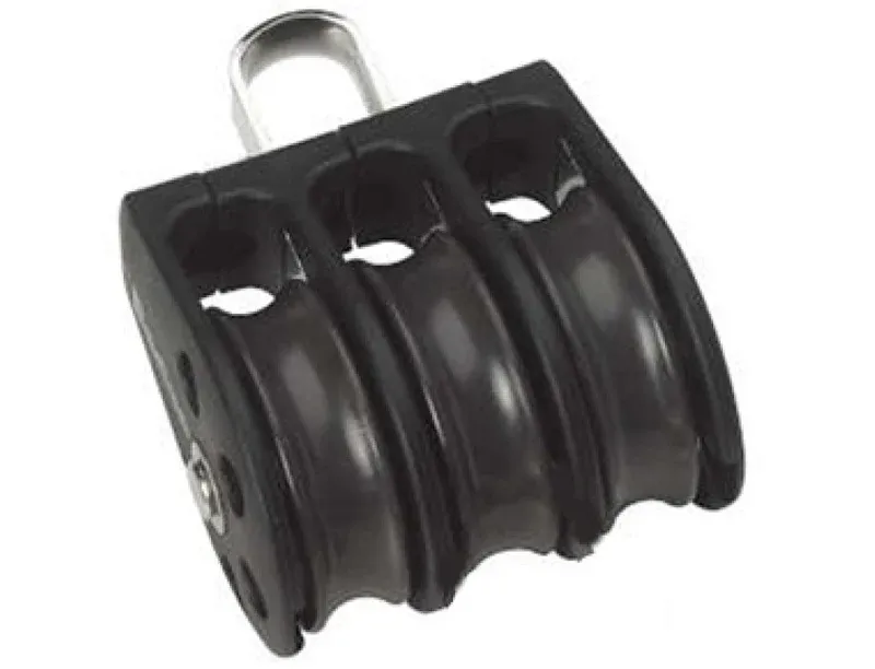 Barton Plain Bearing Pulley Block Triple With Fixed Eye 35mm Size 2