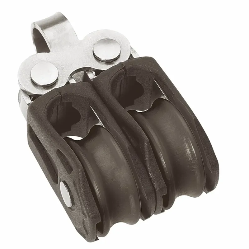 Barton Size 0 20mm Plain Bearing Pulley Block Double Fixed Eye