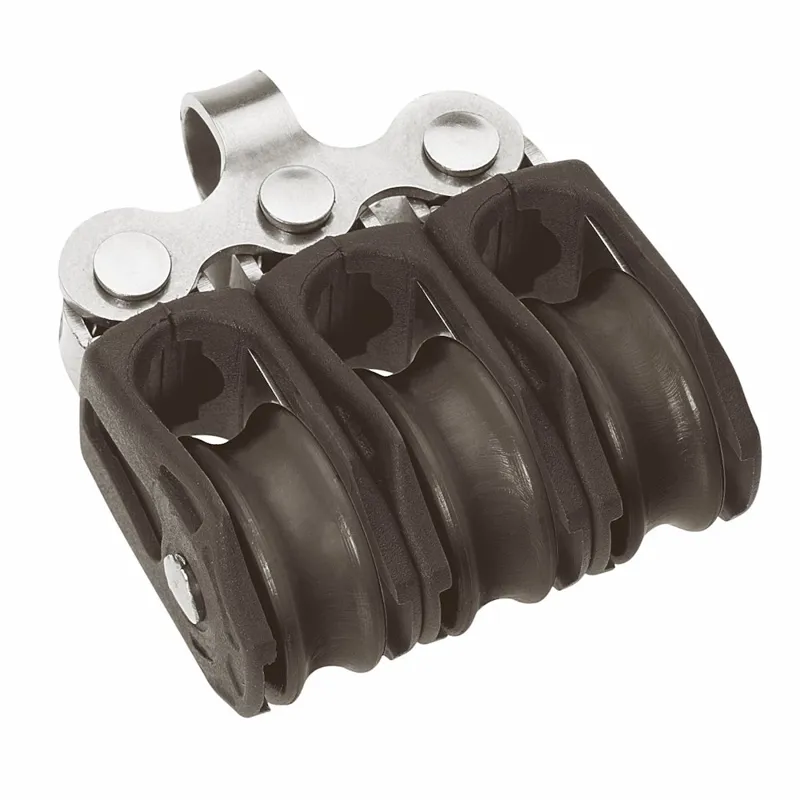 Barton Size 0 20mm Plain Bearing Pulley Block Triple Fixed Eye