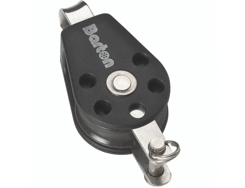 Barton Size 1 Plain Bearing Pulley Block Single Fixed Eye and Becket