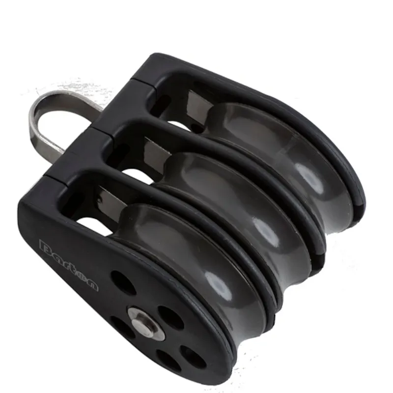 Barton Size 1 30mm Plain Bearing Pulley Block Triple Fixed Eye