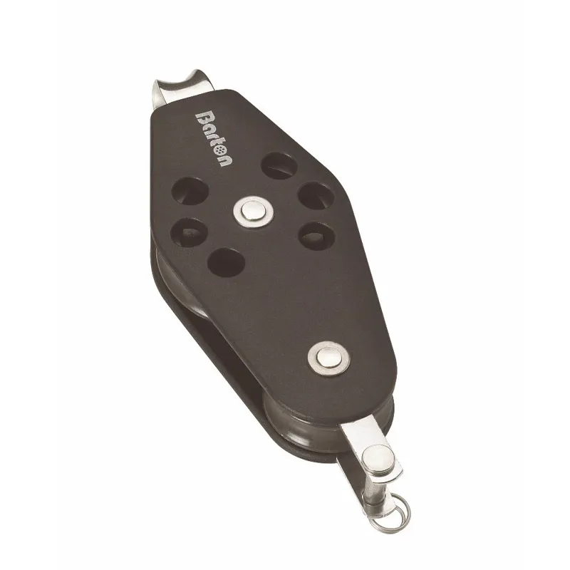 Barton Size 2 Plain Bearing Pulley Block Fiddle Fixed Eye and Becket