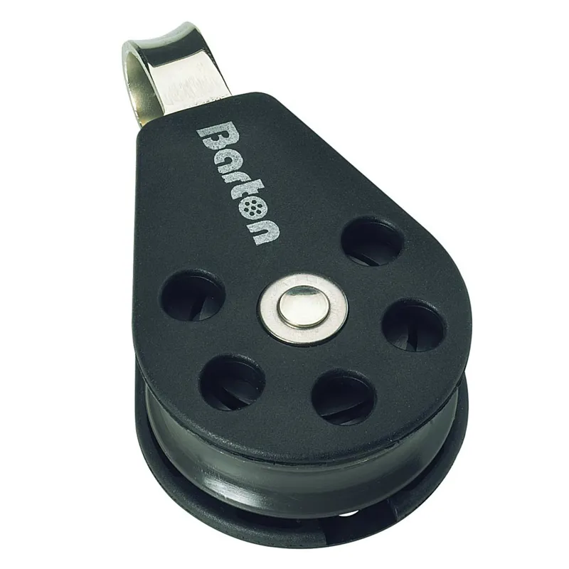 Barton Size 2 35mm Plain Bearing Pulley Block Single Fixed Eye