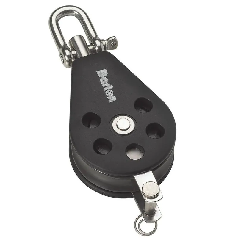 Barton Size 2 35mm Plain Bearing Pulley Block Single Swivel and Becket