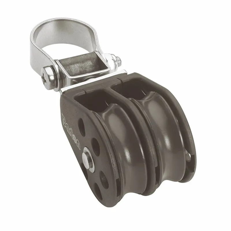 Barton Size 2 35mm Plain Bearing Pulley Double Stanchion Block