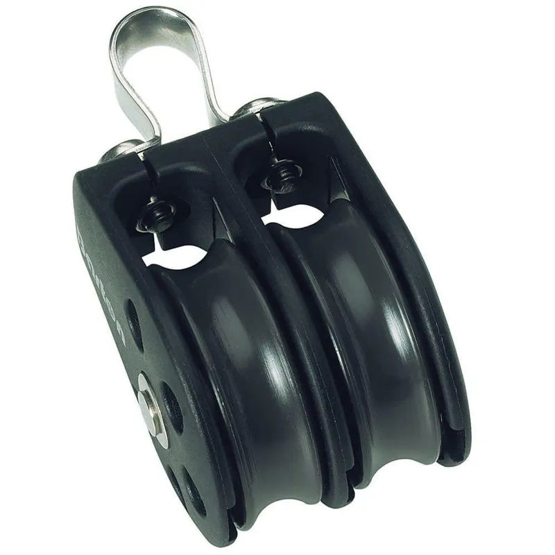Barton Size 3 45mm Plain Bearing Pulley Block Double With Fixed Eye