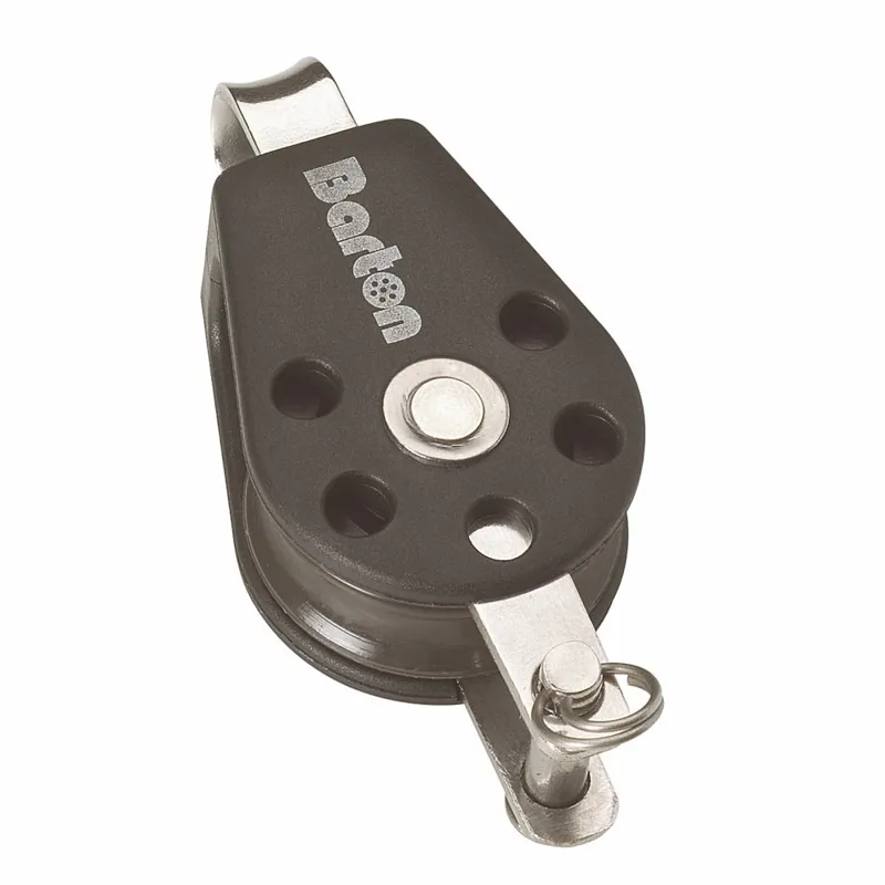 Barton Size 3 45mm Plain Bearing Pulley Block Single Fixed Eye Becket