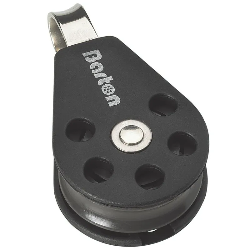 Barton Size 3 45mm Plain Bearing Pulley Block Single With Fixed Eye
