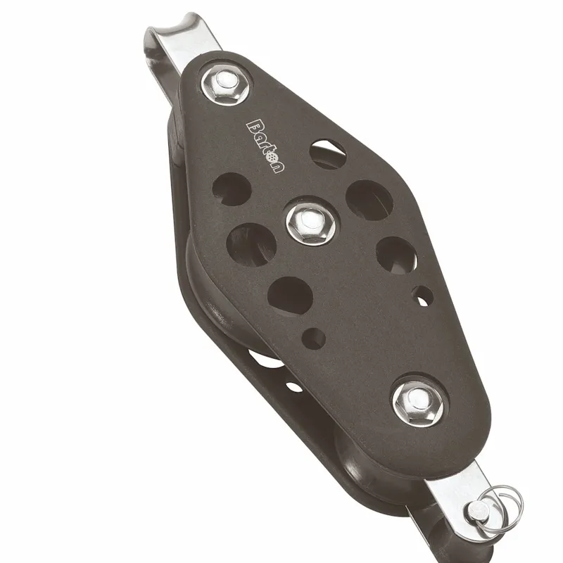 Barton Size 5 Plain Bearing Pulley Block Fiddle Fixed Eye and Becket
