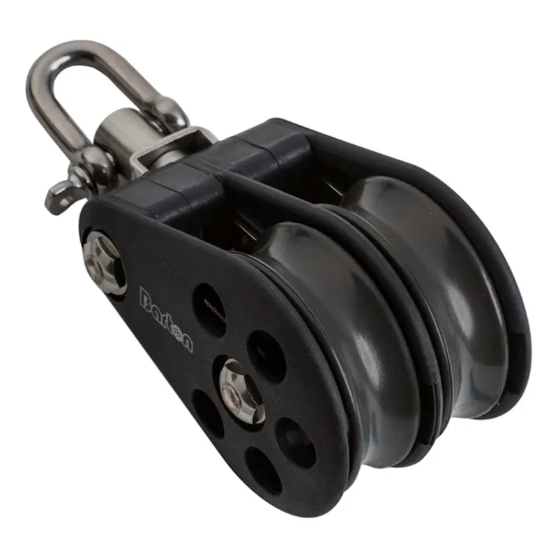 Barton Size 5 Plain Bearing Pulley Block Double Block and Swivel