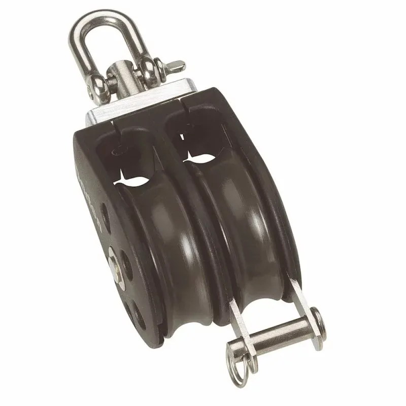 Barton Size 5 Plain Bearing Pulley Block Double Swivel and Becket