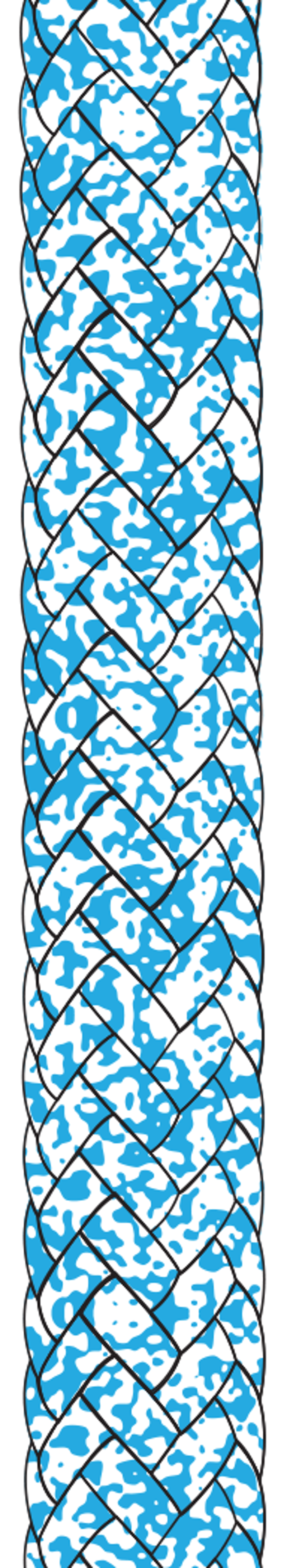 Braid on Braid Melanges Blue/White