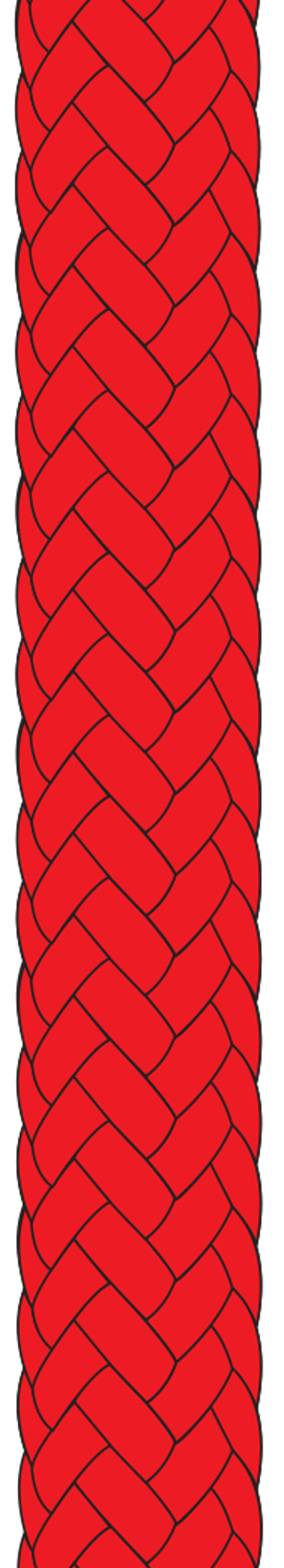 Braid on Braid Solids Red