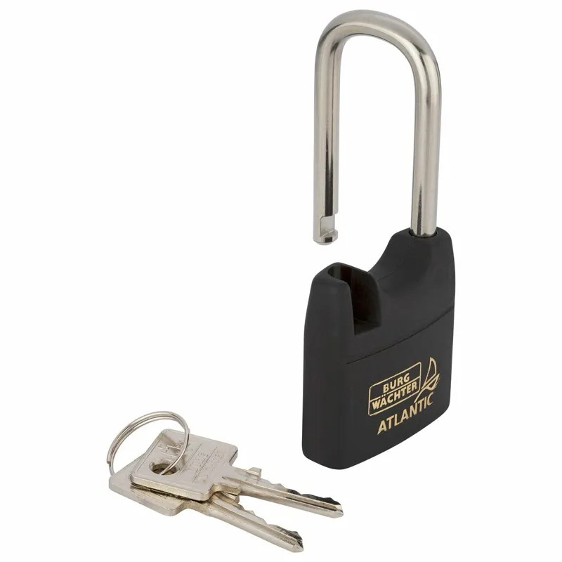 40mm Burg Wachter Yacht Padlock Seawater Proof Atlantic Long Shackle-1