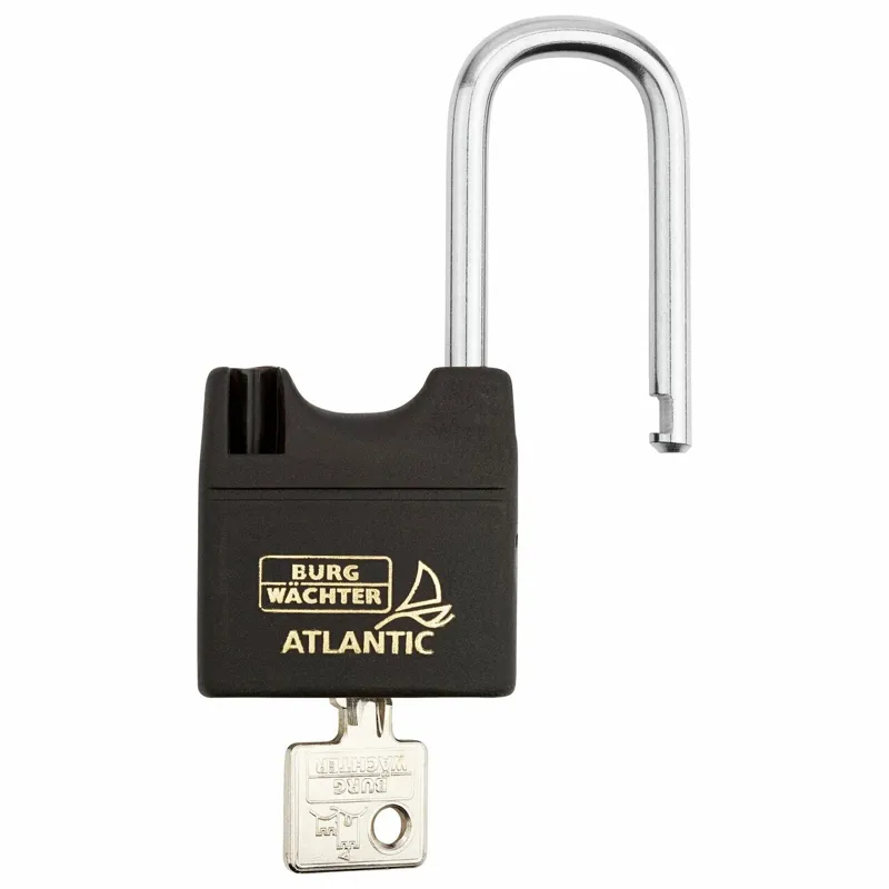 40mm Burg Wachter Yacht Padlock Seawater Proof Atlantic Long Shackle-3