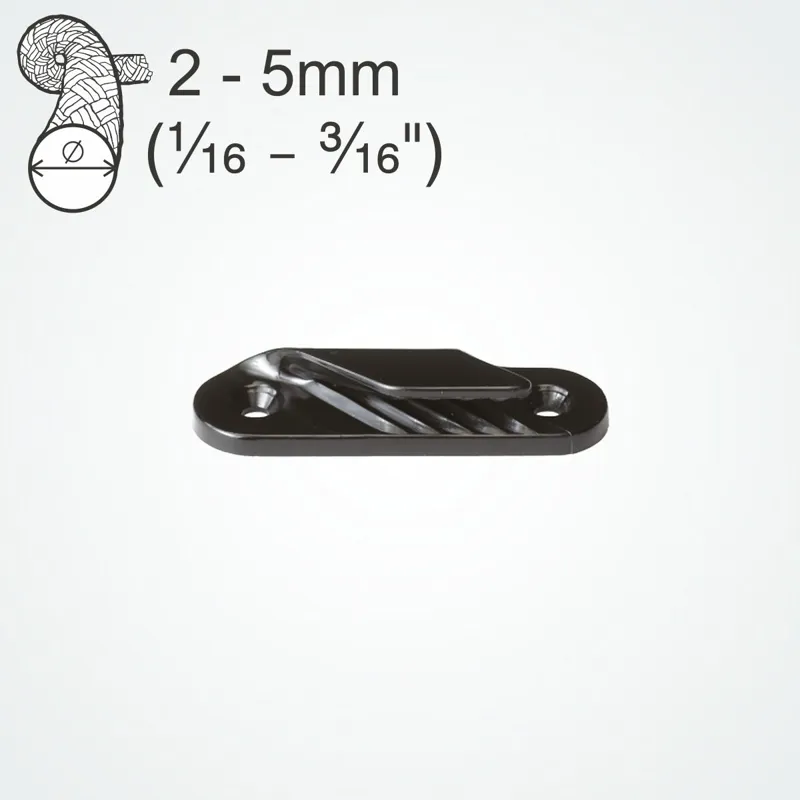 Clamcleat Fine Line Port Cleat Black