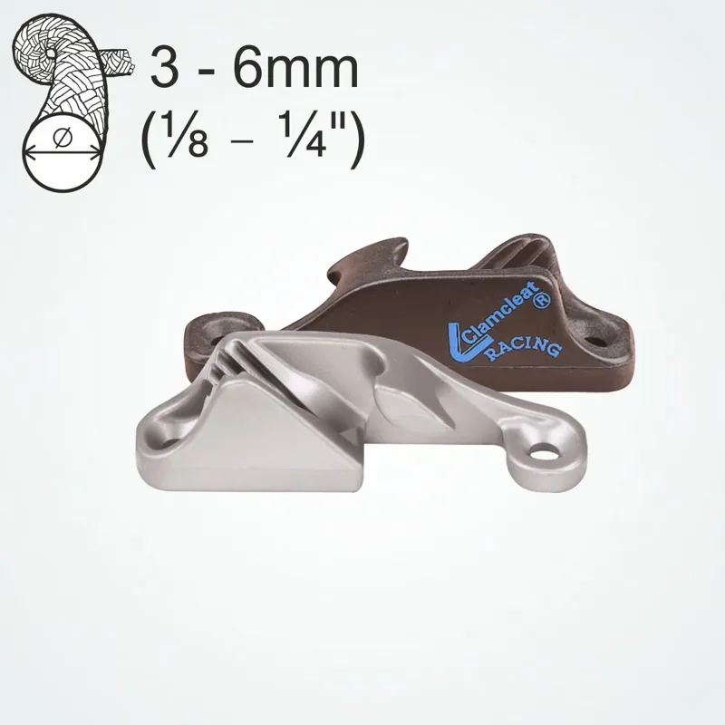 Clamcleat CL217 Mk1 Side Entry Cleat Starboard Silver