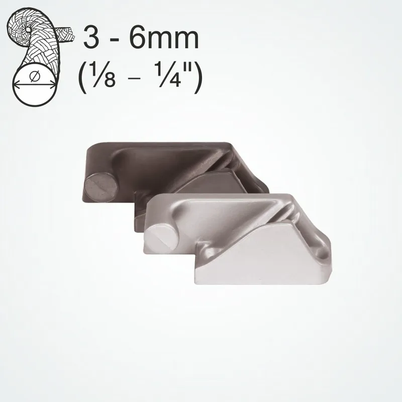 Clamcleat CL218 Mk2 Side Entry Cleat Hard Anodised Port