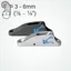 Clamcleat Racing Junior MK1 with Bottom Roller Hard Anodised Black