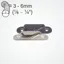 Clamcleat Racing Fine Line Starboard Hard Anodised Cleat Black