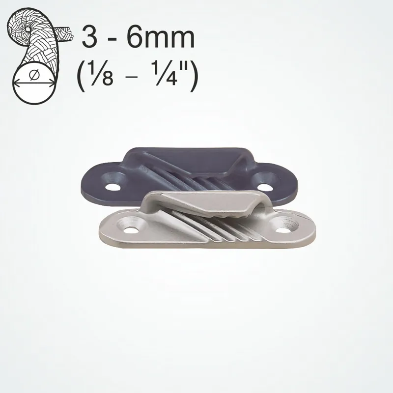 Clamcleat CL259 Racing Fine Line Port Cleat Silver