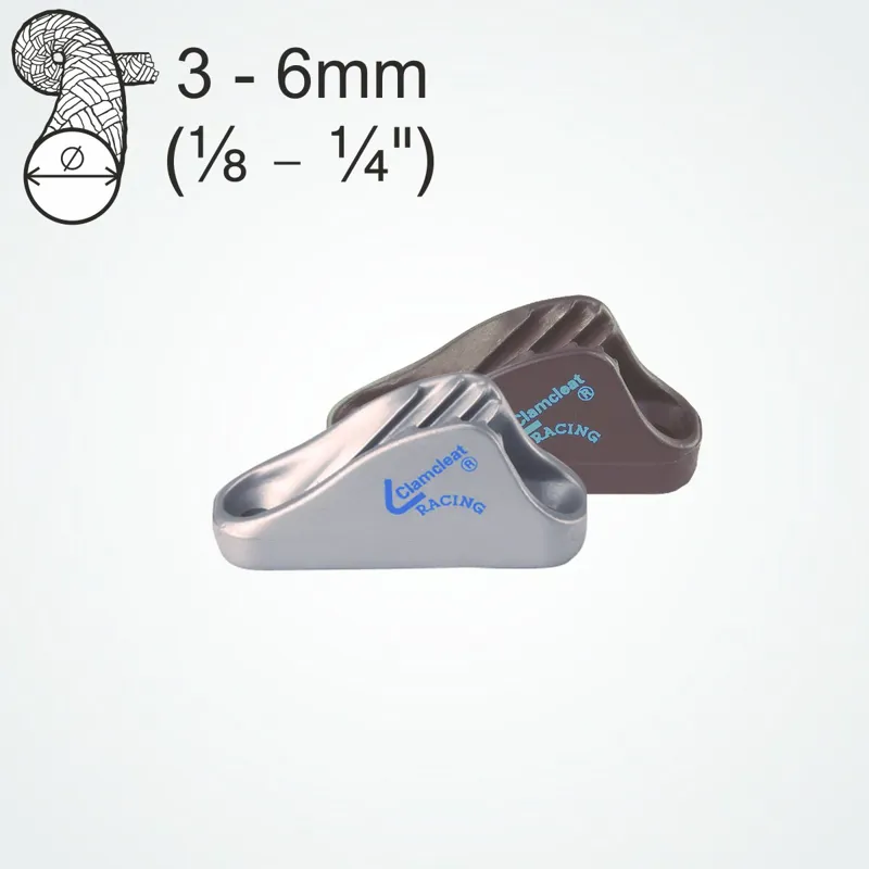 Clamcleat Racing Mini Cleat Silver