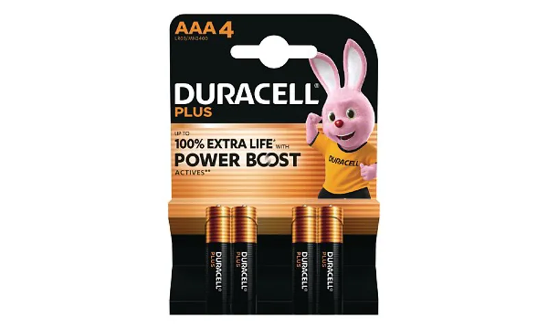 Duracell Plus AAA 4 Pack