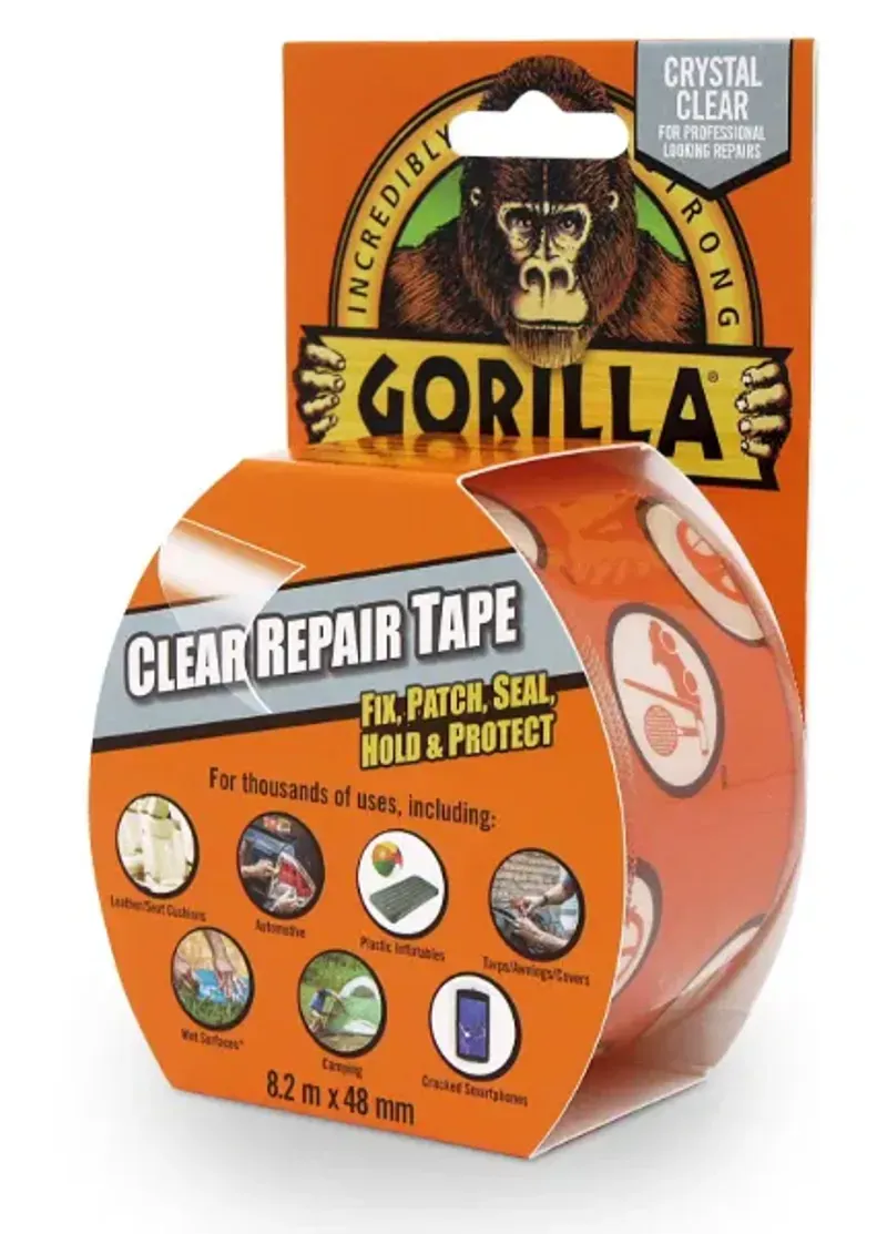 Gorilla Clear Repair Tape 8.2m in Clear