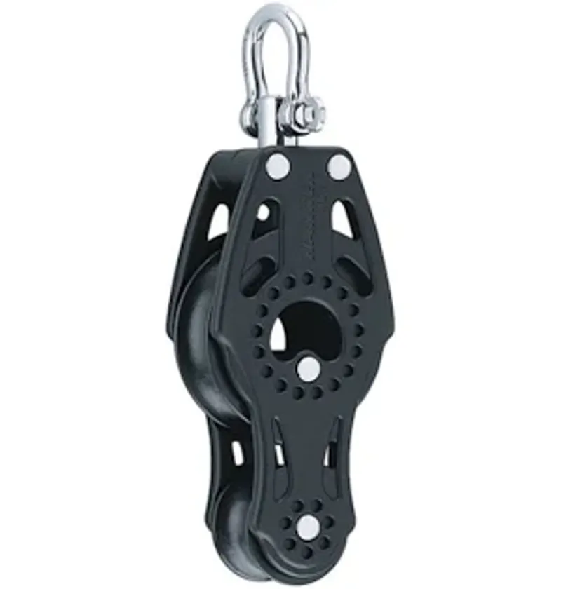 Harken Carbo Fiddle Block 57mm in Swivel Cam Cleat