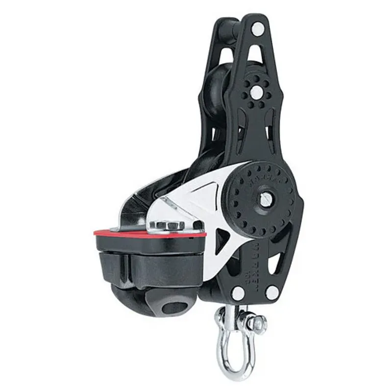 Harken Carbo Fiddle Block 57mm with Cam Cleat and Becket