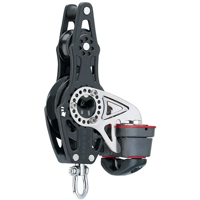 Harken Carbo Fiddle Ratchet Block 57mm with Becket and 150 Cam