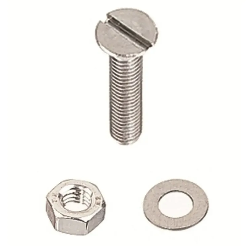Holt M10x50mm Slotted Countersunk Screw Stainless Steel A4 Pack of 2