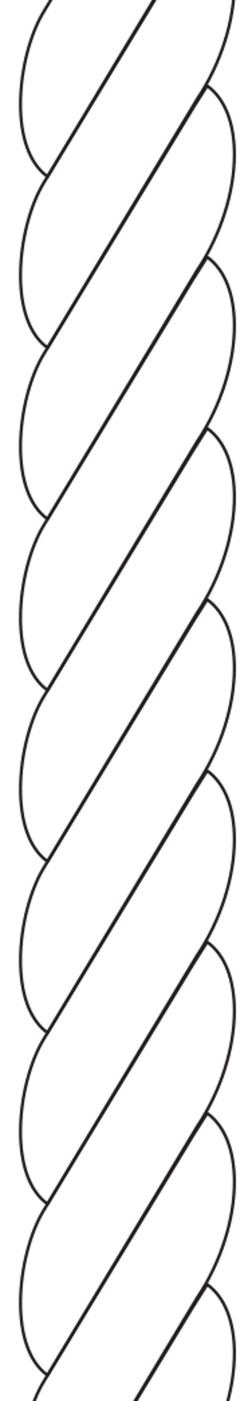 Kingfisher 3 Strand Polyester White Rope in White