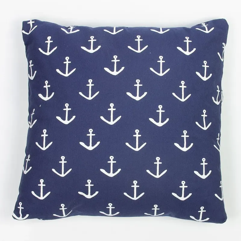 Nauticalia Anchors Cushion 40cm x 40cm in Navy