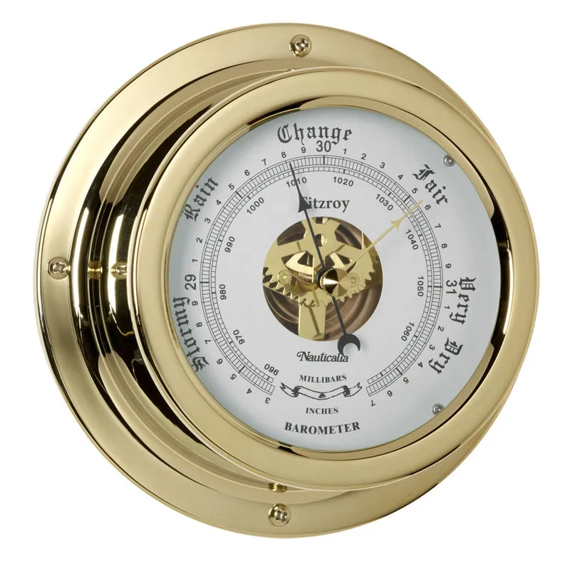 Nauticalia Fitzroy Tarnish-free Barometer QuickFix Brass 