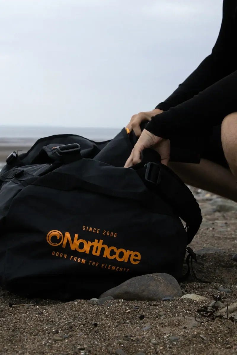 Northcore Duffle Bag 85L in Black/White-6