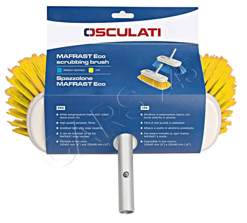 Osculati Soft Cleaning Brush Attachment 195mm in Yellow