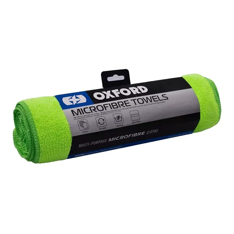 Oxford Mint Multi-Purpose Ultra Soft Microfibre Towels Pack of 6